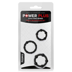 LoveToy Lot de 3 cockrings Mini Noir